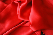日本进口大红色人绉缎面肌理三醋酸面料设计师垂坠醋酸连衣裙布料