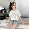 女童夏装T恤2024儿童夏季半袖中国风上衣女大童新中式短袖T恤