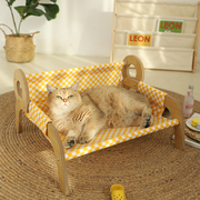 猫窝四季通用猫咪睡觉用离地行军床，夏天吊床猫，沙发夏季宠物床猫床