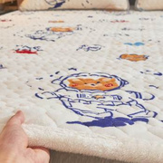 爆牛奶珊瑚绒床垫冬季加厚珊瑚，绒垫被垫毯床褥儿童法兰绒软垫子品