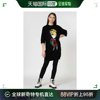 香港直邮Moschino莫斯奇诺女士T恤黑色棉质长款WS70S00-X1089-C74