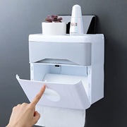 卫生间纸巾盒厕所卫生纸置物架，厕纸盒免打孔防水卷纸筒创意抽纸盒