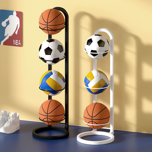 球类收纳架家用篮球置物架，儿童室内运动器材落地折叠足球摆放架子