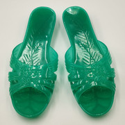 珠江菊花拖鞋夏季女士，果冻洗澡塑胶透明妈妈，外穿防滑耐磨水晶拖鞋