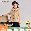 pawinpaw卡通小熊童装，2024年春季女童，风衣短款大衣外套