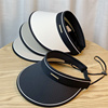 黑色大帽檐空顶帽，女夏季可折叠upf50+防紫外线，uv遮脸太阳帽子潮