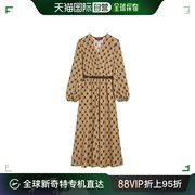 99新未使用香港直邮maxmara印花长袖连衣裙6226032306