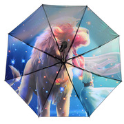 十二星座伞八骨折叠伞，晴雨兼用雨伞学生伞，下雨防雨伞情侣礼物