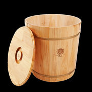 实木存米桶储米箱密封米缸保鲜米面粉米桶20斤50斤装家用木蜡油