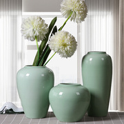现代简约景德镇陶瓷花瓶摆件，样板房餐桌电视柜客厅水养插花装饰品