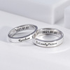 s999纯银戒指雕刻定制足银刻字指环，订制男女情侣，对戒手工diy订做