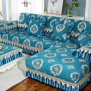 高档欧式雪尼尔沙发垫防滑简约现代四季通用客厅，布艺坐垫组合沙发
