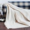 单几何(单几何)沙发，毯流苏纯棉线毯沙发巾，北欧地中海风格沙发垫毯套罩