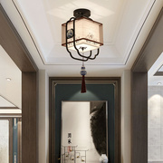 新中式过道吸顶灯中国风简约创意小卧室书房走廊楼梯玄关入户灯具