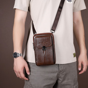 男士手机腰包手机袋装，手机的腰带包穿皮带，大屏手机包斜挎包手机套