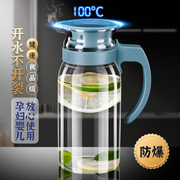 耐高温凉水壶玻璃冷水壶家用冰水壶防爆耐热大容量冰箱水壶凉茶壶
