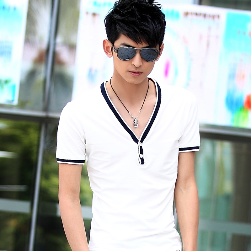 男韩版男士短袖t恤...