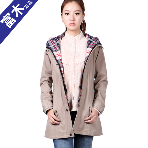 Tomiki MQ12-16N Autumn dress Pure cotton leisure Plaid stitching False two Windbreaker coat Long sleeve femalein the Women's clothing/Boutique , Windbreaker category - from Buy2taobao.com to provide professional Taobao agent buy service