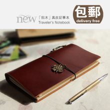 真皮记事本/包邮纯手工牛皮质旅行日记活页笔记本子商务礼品