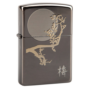 原装正品芝宝<span class=H>ZIPPO</span>打火机(梅)/黑冰四君子韩版正版限量版
