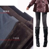 韩版显瘦 考拉绒 外层珍珠绒竹炭裤 竹炭双层加厚保暖裤 抗起球