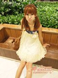 CICI-SHOP 独家！子萱 快乐大本营 精美蕾丝吊带连衣裙4A003