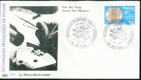 法国封 科学技术成就.微电子1981年 F4-122