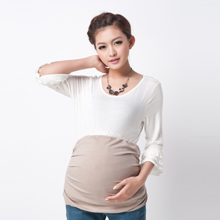 October silver knitting Mummy maternity dresses radiation radiation abdominal wall