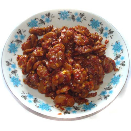 大理巍山小吃节农家自制麻辣鲜香素豆瓣酱豆酱