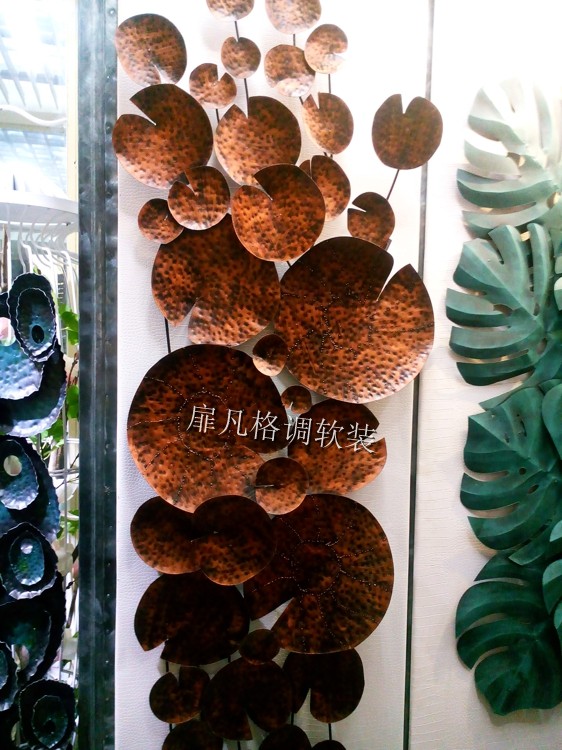 European style Wall hanging Lotus Lotus Wall decoration Iron art Pendant Home Furnishing Wall hangings hotel Accessories Art Soft loading Sculpture furnishingsin the Home accessories , Mural category - from Buy2taobao.com to provide professional Taobao agent buy service