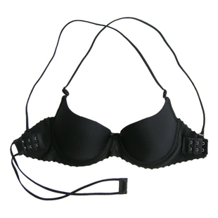 新款春夏挂脖后背交叉<em>文胸</em>内衣<em>侧扣式</em>隐形光面