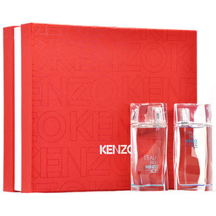 专柜正品 KENZO纯净之水晶透夏日限量版情侣香水套装礼盒