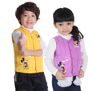  衫宣 新款男女儿童棉马甲背心坎肩 卡通印花 亚光亮面 热销中