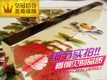 极品特惠【纯黄铜镇纸】金色镜面黄铜镇尺-书画学院专供200*30*15