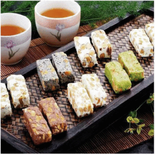  糖糖屋 零食 台湾工艺 纯手工牛轧糖 五种口味混合装 220g