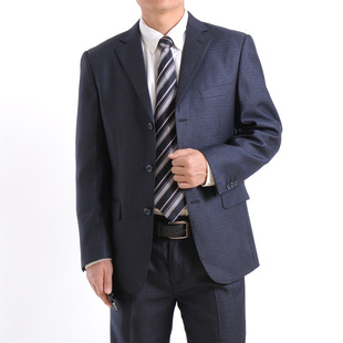  中年男装商务西服套装 高档休闲西装 爸爸男士西服 大码定做115