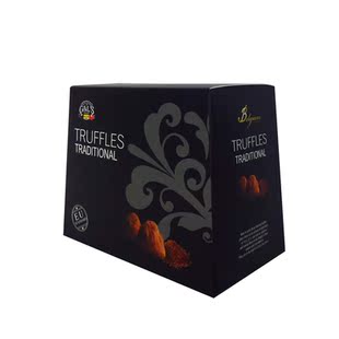  情人节礼物 比利时原装进口 德菲丝松露巧克力 黑色传统系列250克