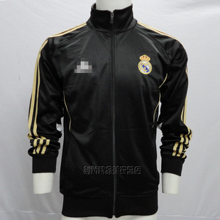 断码2011款皇马外套出场服长袖球衣足球服训