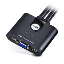 包顺丰!ATEN KVM 多电脑切换器CS22U|CS-22U 2口USB