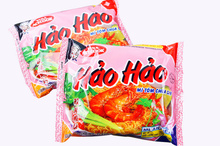 进口方便面 越南方便面 进口泡面 酸辣面 HAOHAO虾面75g买1箱包邮