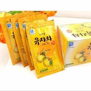 韩国原装进口大洋蜂蜜柚子茶便携装15小包/盒 清热 去火