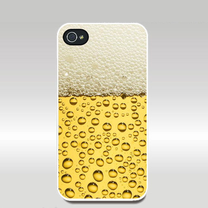 啤酒泡沫手机壳 苹果4 4s外壳 男款超酷保护套 定制创意手机套