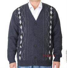 2012新款男装毛衣中老年男士羊毛衫男款秋冬加厚羊绒开衫爸爸装
