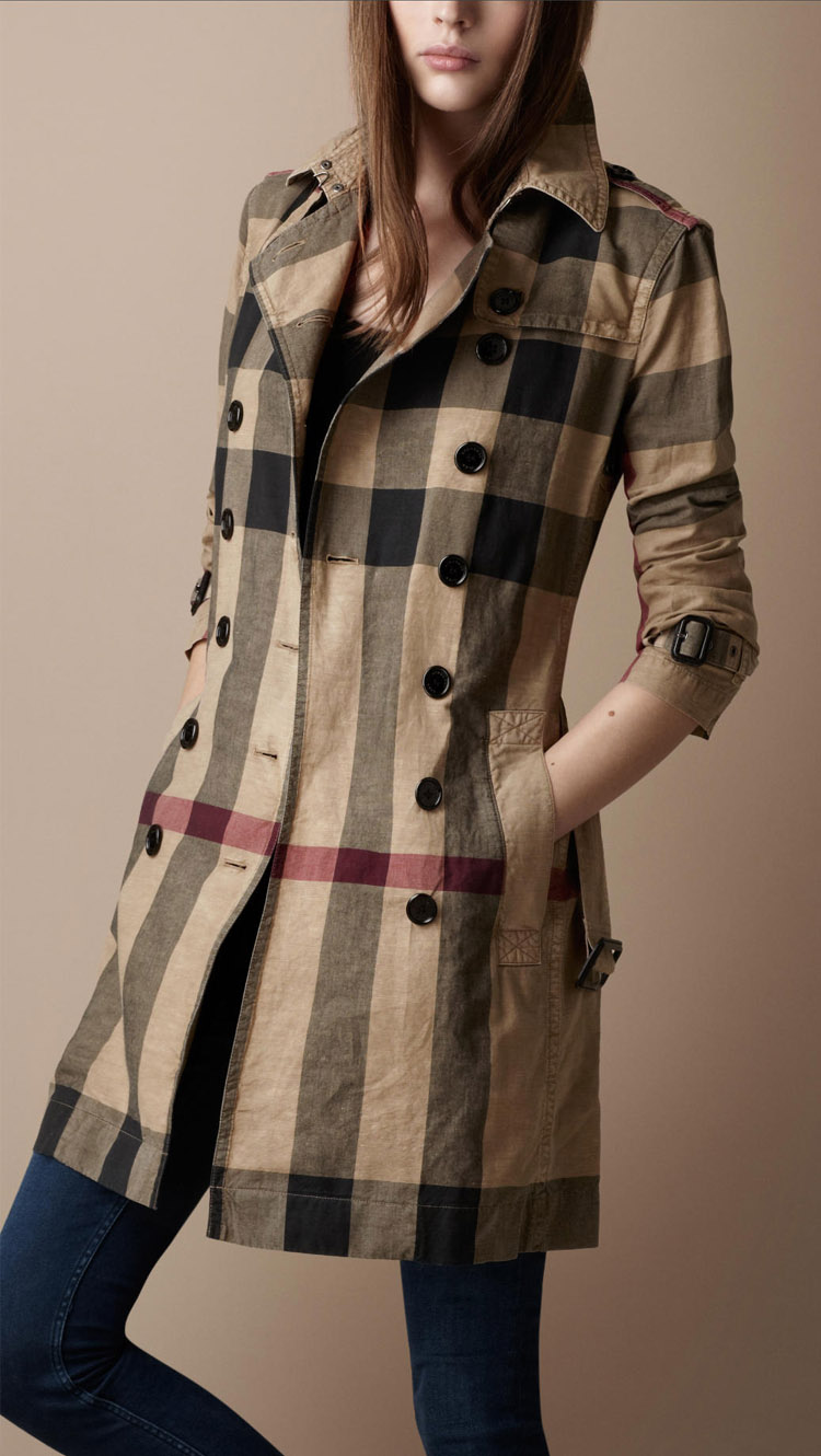 Burberry тренч клетка