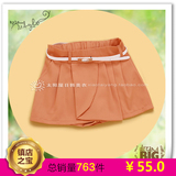 AD4-2-4夏装新款2012韩版女百搭荷叶边褶皱短裤热裤子附腰带8911