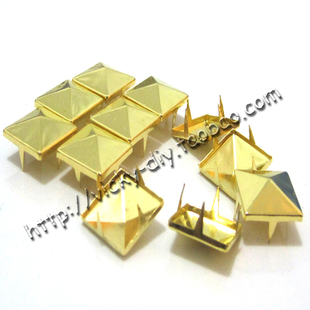  diy超炫朋克钉 金色爪钉 铆柳钉 鞋服包包辅料配件金属件 1.5/3.5