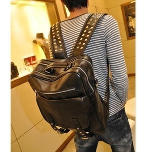  新款运动背包潮流时尚男包双肩包韩版单肩斜跨包书包百搭旅行包包