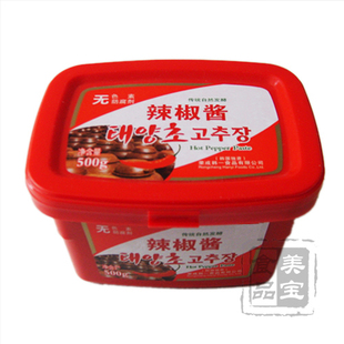  韩国料理材料 石锅拌饭 炒年糕专用正宗韩国辣酱/韩式辣椒酱500g