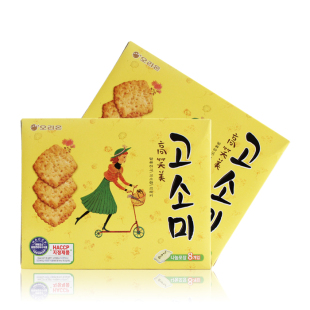  好丽友高笑美芝麻饼干大盒装限区包邮韩国食品 进口零食正宗 339g