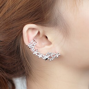  Vivienne'S 韩国进口耳饰 正品华丽妖娆夸张耳骨花朵耳环韩饰品女